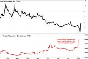 BYND 실적발표와 관련된 주가 이미지